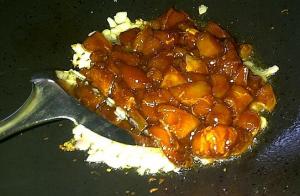 Add chicken and stir-fry