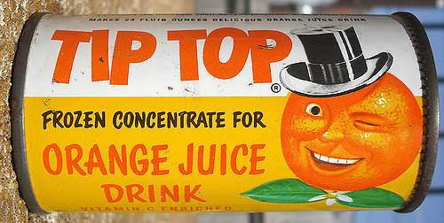 canned orange juice