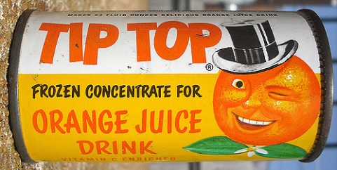canned orange juice