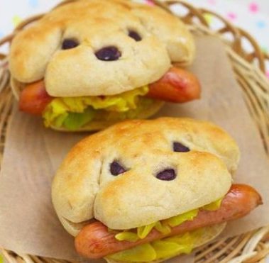food art hot dogs