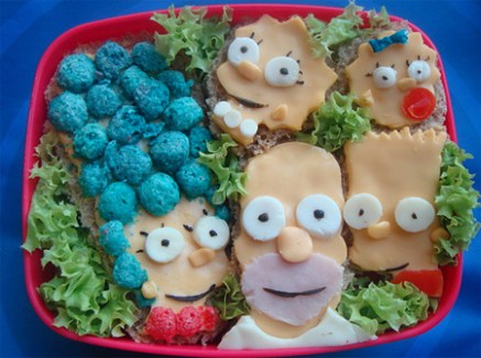 food art simpsons