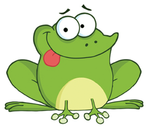 happy frog clipart