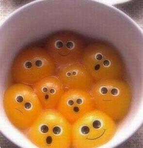 funny egg yolks