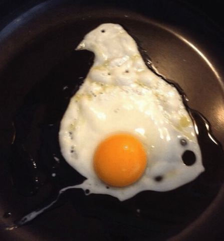 egg on pan