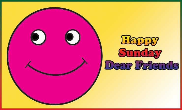happy_sunday_dear_friends_pink_smiley